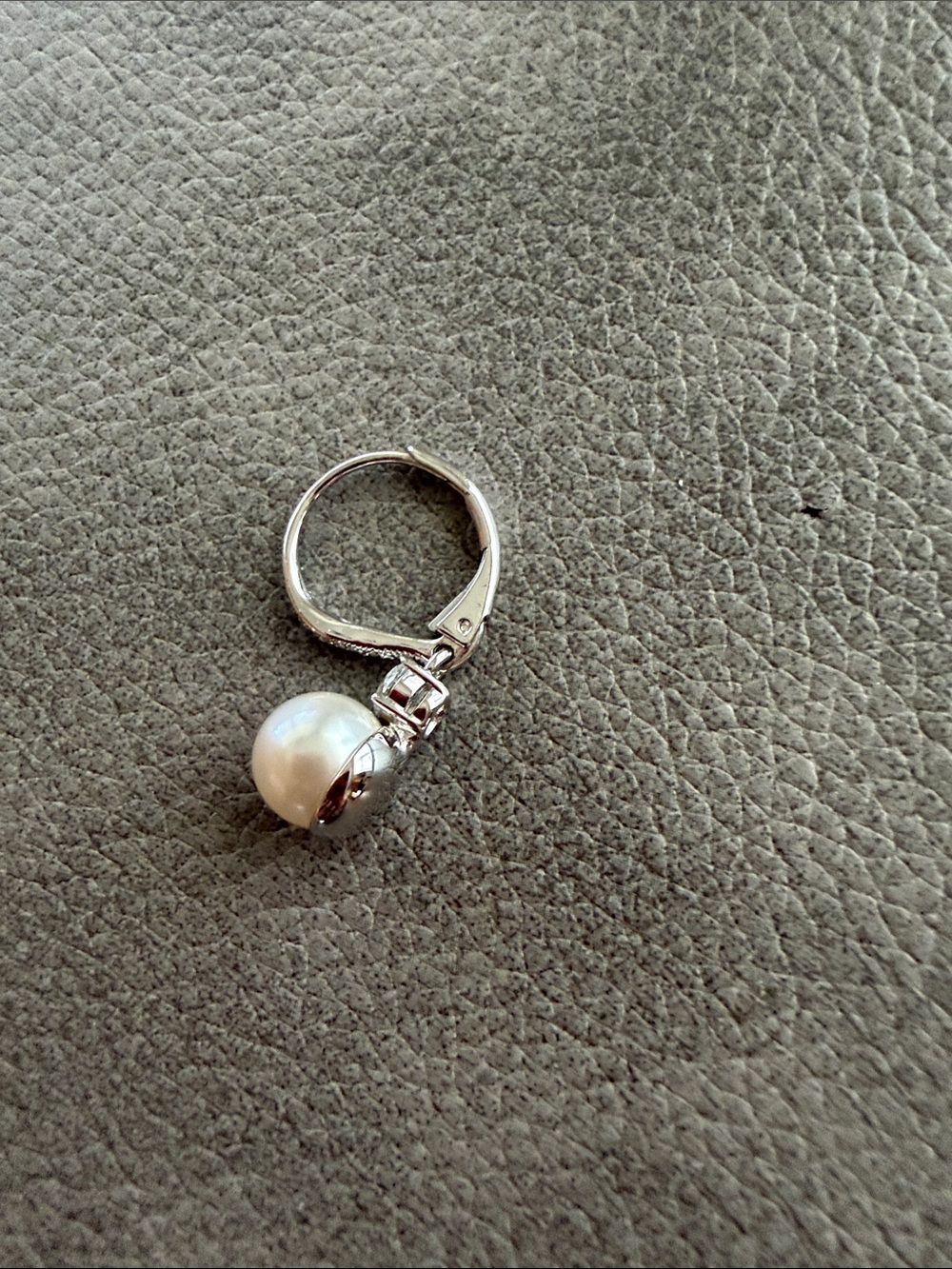 Nadri Faux-Pearl and Crystal Earrings - Picture 2 of 4